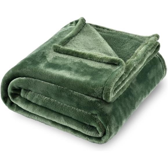 Flannel Fleece Blanket Twin Size, All Season Super Soft Cozy Blanket for Bed - Picture 1 of 6